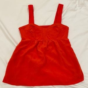 100% Silk Armani Exchange Silk Peplum Style Top